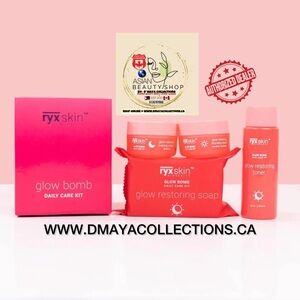 RYX Skin Glow Bomb Daily Care Kit - Pink and Red